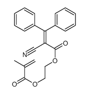2-(2-methylprop-2-enoyloxy)ethyl 2-cyano-3,3-diphenylprop-2-enoate Structure