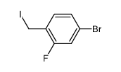 4-Bromo-2-fluoro-1-iodomethyl-benzene Structure