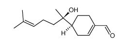 (S)-4-((R)-2-hydroxy-6-methylhept-5-en-2-yl)cyclohex-1-ene-1-carbaldehyde结构式