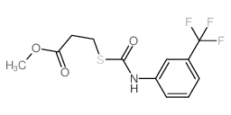 methyl 3-[[3-(trifluoromethyl)phenyl]carbamoylsulfanyl]propanoate picture