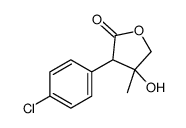 3-(4-chlorophenyl)-4-hydroxy-4-methyloxolan-2-one结构式