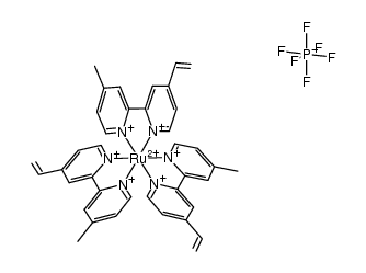 ruthenium tris (4-methyl-4'-vinyl-2,2'-bipyridine) bis (hexafluorophosphate) Structure