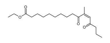 ethyl 11-methyl-10,13-dioxohexadec-11-enoate Structure