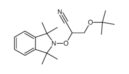 2-t-butoxy-1-cyano-1-(1,1,3,3-tetramethyl-1,3-dihydro-2H-isoindol-2-yloxy)ethane Structure