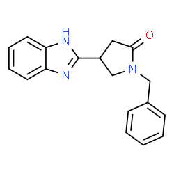 4-(1H-Benzoimidazol-2-yl)-1-benzyl-pyrrolidin-2-one Structure