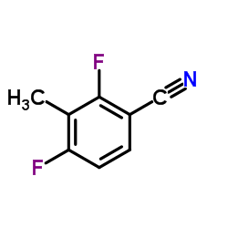 2,4-二氟-3-甲基苯腈结构式
