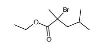 ethyl 2-bromo-2,4-dimethylpentanoate结构式