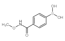 4-(o-甲基羟基l甲酰氨)苯基硼酸结构式