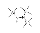 bis(trimethylsilyl)(trimethylstannyl)hydrazine结构式