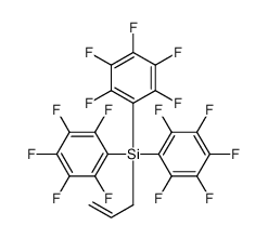 tris(2,3,4,5,6-pentafluorophenyl)-prop-2-enylsilane Structure