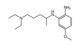 N2-(4-diethylamino-1-methyl-butyl)-4-methoxy-o-phenylenediamine结构式