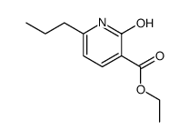 2-hydroxy-6-propyl-nicotinic acid ethyl ester Structure