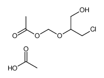 acetic acid,(1-chloro-3-hydroxypropan-2-yl)oxymethyl acetate Structure