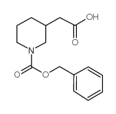 N-Cbz-3-哌啶乙酸结构式