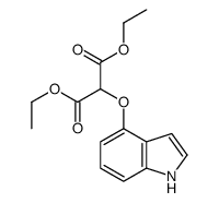 diethyl 2-(1H-indol-4-yloxy)propanedioate结构式