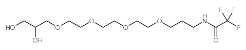 n-(15,16-dihydroxy-4,7,10,13-tetraoxa-hexadecyl)-trifluoroacetamide结构式