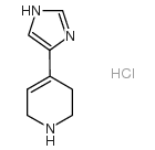 4-(4-咪唑)-1,2,5,6-四氢吡啶盐酸盐结构式