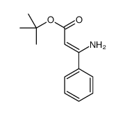 tert-butyl 3-amino-3-phenylprop-2-enoate结构式