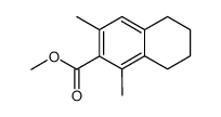 methyl 1,3-dimethyl-5,6,7,8-tetrahydronaphthalene-2-carboxylate结构式