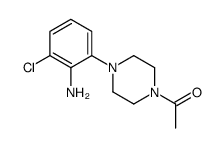 1-[4-(2-氨基-3-氯苯基)-1-哌嗪]乙酮结构式