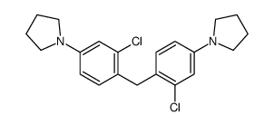 1-[3-chloro-4-[(2-chloro-4-pyrrolidin-1-ylphenyl)methyl]phenyl]pyrrolidine Structure