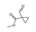 methyl 1-formylcyclopropane-1-carboxylate Structure