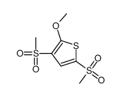 2-methoxy-3,5-bis(methylsulfonyl)thiophene Structure