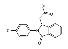 2-[2-(4-chlorophenyl)-3-oxo-1H-isoindol-1-yl]acetic acid Structure