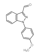 1-(4-甲氧基-苯基)-1H-吲唑-3-甲醛结构式