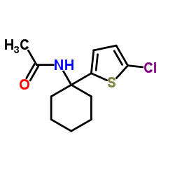 N-[1-(5-Chloro-2-thienyl)cyclohexyl]acetamide结构式