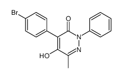 4-(4-bromophenyl)-5-hydroxy-6-methyl-2-phenylpyridazin-3-one结构式