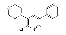 4-(3-chloro-6-phenylpyridazin-4-yl)thiomorpholine Structure