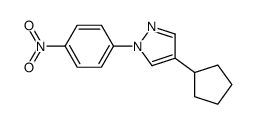 4-cyclopentyl-1-(4-nitrophenyl)pyrazole Structure