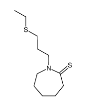 2H-Azepine-2-thione,1-[3-(ethylthio)propyl]hexahydro-结构式