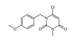 6-Chloro-1-(4-methoxybenzyl)-3-methylpyrimidine-2,4(1H,3H)-dione Structure