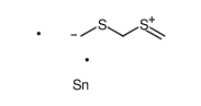 5,5-dimethyl-1,3,5-dithiastanninane结构式