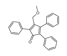 3-(methoxymethyl)-2,4,5-triphenylcyclopenta-2,4-dien-1-one结构式