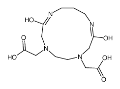 2-[7-(carboxymethyl)-2,9-dioxo-1,4,7,10-tetrazacyclotridec-4-yl]acetic acid Structure