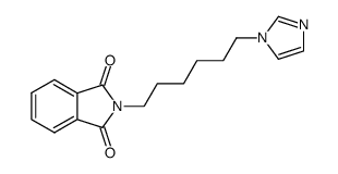 2-(6-(1H-imidazol-1-yl)hexyl)isoindoline-1,3-dione结构式