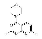 4-(2,7-二氯吡啶并[2,3-D]嘧啶-4-基)吗啉结构式