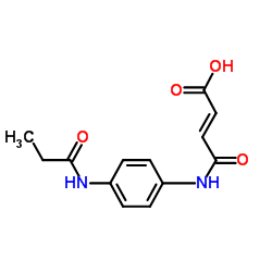 (2E)-4-Oxo-4-{[4-(propionylamino)phenyl]amino}-2-butenoic acid Structure