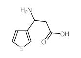 3-氨基-3-(噻吩-3-基)丙酸结构式