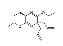 (2R)-5,5-diallyl-3,6-diethoxy-2,5-dihydro-2-isopropylpyrazine Structure