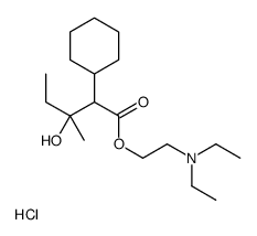 2-(diethylamino)ethyl 2-cyclohexyl-3-hydroxy-3-methylpentanoate,hydrochloride结构式