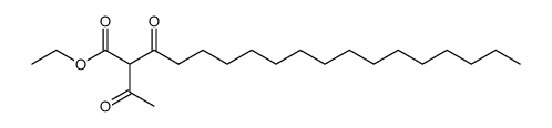 2-acetyl-3-oxo-octadecanoic acid ethyl ester结构式