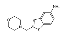 2-(morpholin-4-ylmethyl)-1-benzothiophen-5-amine Structure