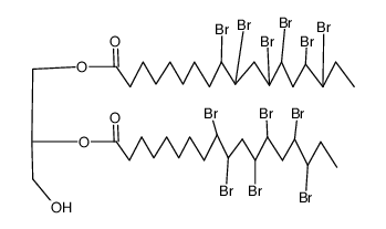 2,3-Bis-(9,10,12,13,15,16-hexabrom-stearoloxy)-propanol-(1) Structure