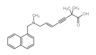 (E)-2,2-dimethyl-7-[methyl(naphthalen-1-ylmethyl)amino]hept-5-en-3-ynoic acid Structure