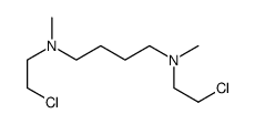 N,N'-bis(2-chloroethyl)-N,N'-dimethylbutane-1,4-diamine结构式