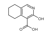 3-hydroxy-5,6,7,8-tetrahydro-isoquinoline-4-carboxylic acid结构式